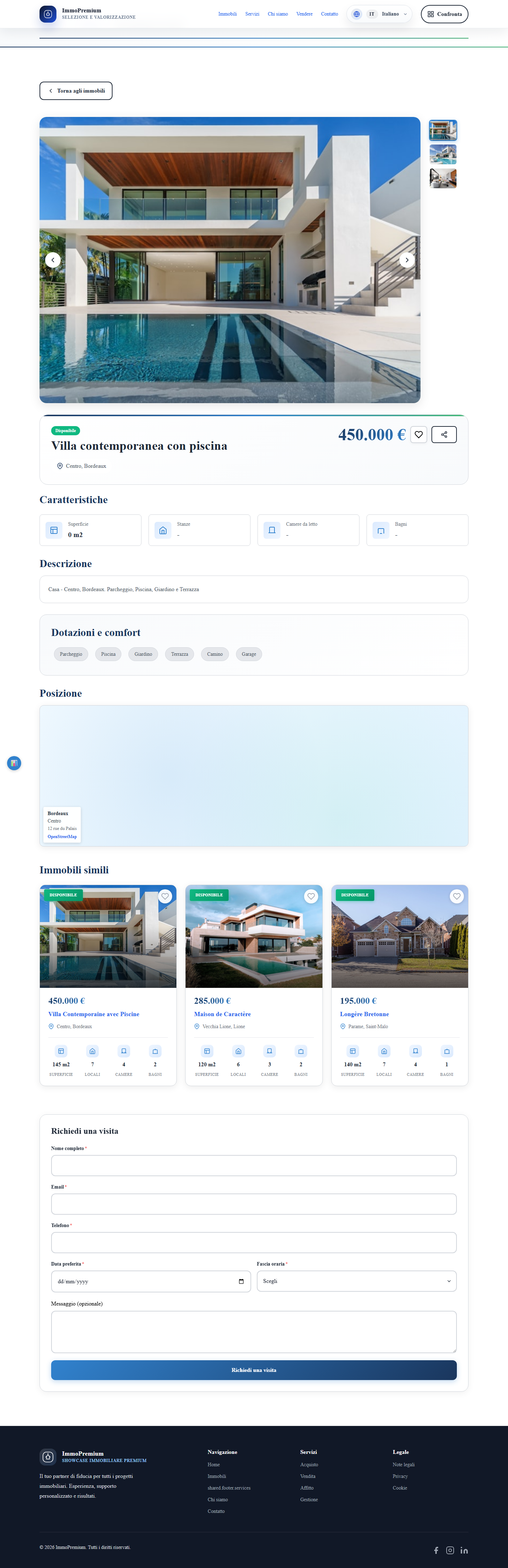 Premium Real Estate Platform - Scheda immobile